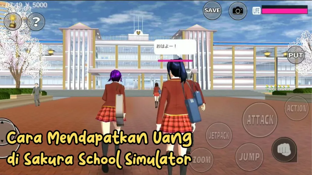 Cara Mendapatkan Uang di Game Sakura School Simulator